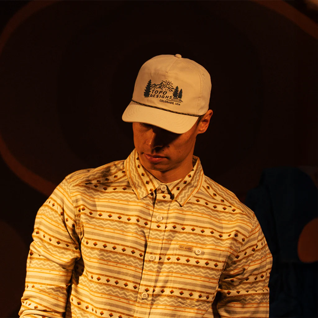 Twill Rope Cap - Mountain Scene - Image 5